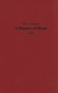 History of Music, A book cover